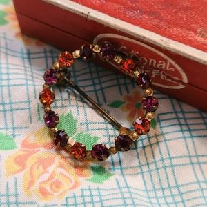 Gorgeous midcentury pink and orange pin!